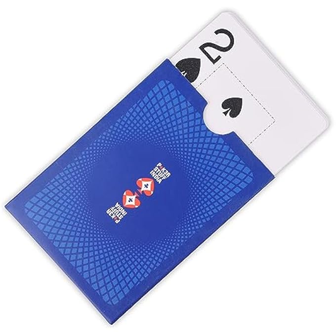 PSI PLASTIC PLAYING CARDS FOR CASINO GAMINGROYAL BLUE - Image 4